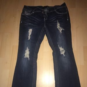 twenty one Black Jeans woman’s ripped jeans